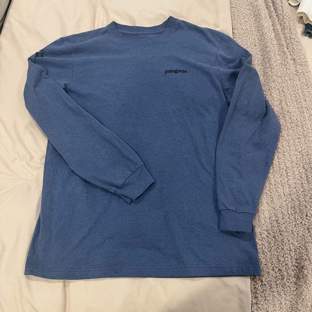 Patagonia Responsibilit-tee Light Blue T-Shirt (Small)